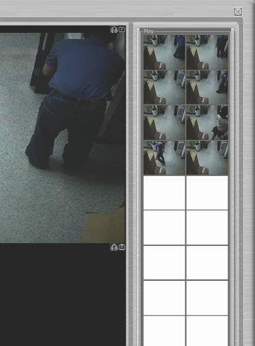 The search result will be displayed at the bottom with bars in either dark gray or red. The dark gray bar representing videos that were recorded by manual, continuous, or schedule recording.