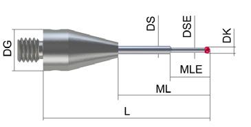 Useful information about ZEISS styli A stylus normally consists of three components: adapter, shaft and stylus tip.