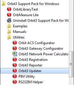 The utility is part of the 'Orbit3 Support Pack for Windows'. It can be downloaded from the Solartron Metrology website.