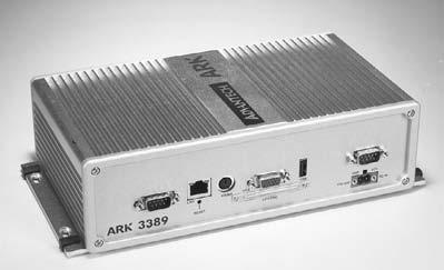 ARK-3389 Introduction Features Intel Pentium M Fanless Embedded Box Computer Built-in Ultra Low Voltage Intel Celeron or Low Voltage Intel Pentium M processor Sealed construction with fanless