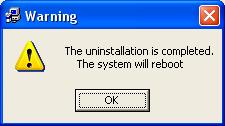 (6) Ctrl+K Enters Keep Mode and saves the changes temporarily in the next boot. 3. System reboots. Press [F10] during booting. Input Supervisor password and select [Uninstall]. 4. Uninstall completed.