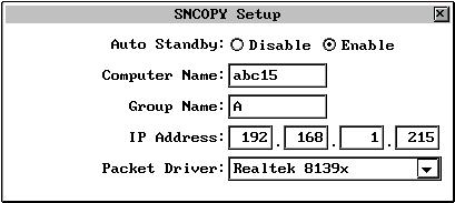 6. How to use SNCOPY 6.1 For Reborn PCI standard version Please follow the step-by-step guideline to maintain computers over Network. Step 1.