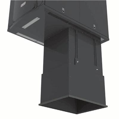 Blank = black, 2 = white, 4 = gray VP-DUCT2-(X)* Adjustable Height Vertical Exhaust Duct, 913-1320mm (36-52