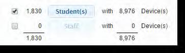 The Student(s) button will automatically display for any new Calling Group. You can also build your Calling Group to include Staff, by checking the box to the left of Staff.