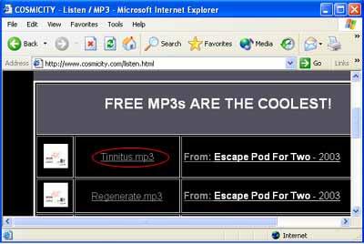 MP3 Bookmarks If you have a direct link to MP3 files,