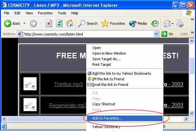 Find a website offering free MP3 files. 2.
