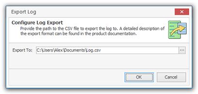Log Exporting Log With MSI Package Builder, you can easily export the log to the CSV file format for future analysis or processing by an automated tool.