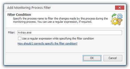 Program Preferences Toolbar Overview Add Filter The Add Filter button should be used to add a new user-defined Monitoring Process Filter condition.