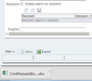 Create a New CMD Request Bulk Requests Export CMD Bulk Request Template If prompted by your browser, choose to Open or Save the resulting CMRT file Note: Your browser security