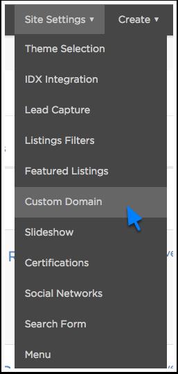 Once you ve completed these settings, log in at placester.com to access the back end of your site and complete the final step for domain mapping.