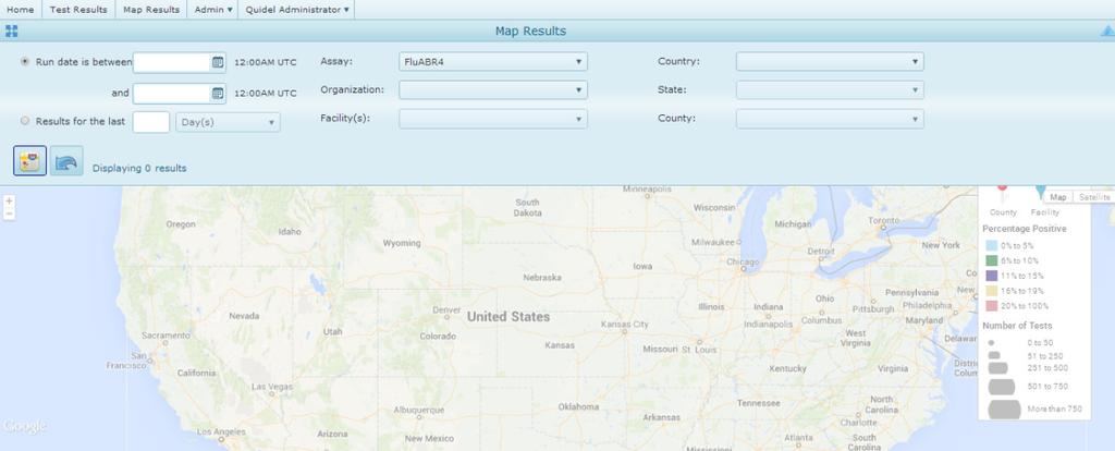 Mapping Results In order to Map your results, choose the Map Results tab. Mapping Criteria Basics The Map Results screen will look similar to the image below.