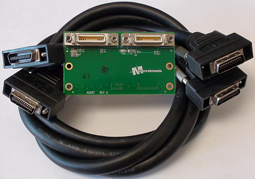 Figure 2: Camera Link Transmitter HSMC Daughter Card with optional PN: 811-MDR26 cables MICROTRONIX IP CORES The ViClaro IV GX Camera Link Development Kit is supplied with a 1-year OpenCore Plus