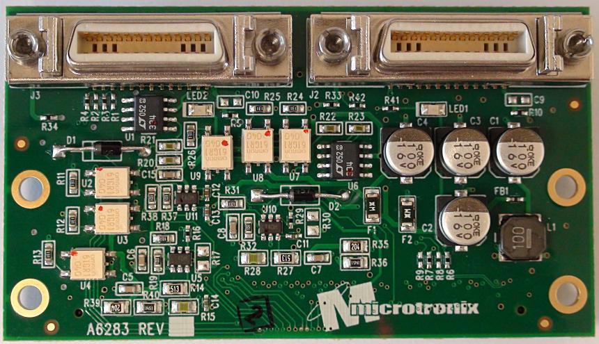 Figure 1: Quad Link LVDS Interface Daughter Card CAMERA LINK RECEIVER HSMC DAUGHTER CARD The Microtronix Camera Link Receiver HSMC Daughter Card (PN: 6283-01- 01) is