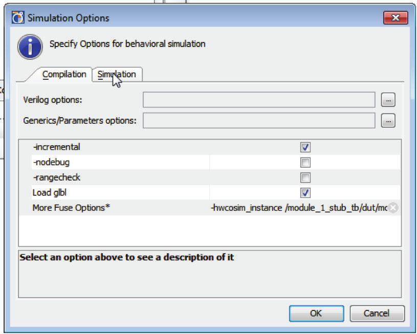 Known Issues and Workarounds 4. Click the Simulation tab as shown in Figure 33.