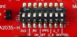 6.3 ICC Jumper Figure 10: ICC jumper As long as the VCC DIP switch is ON the ICC jumper is bridged.
