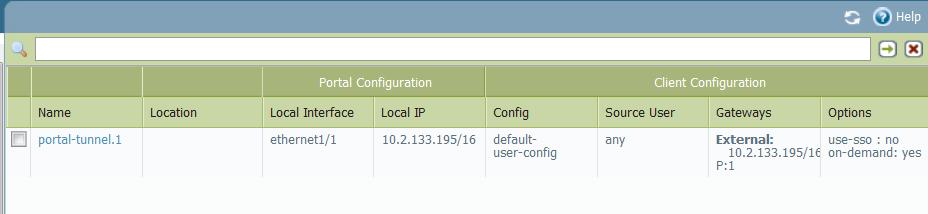 You will see the relevant migrated configuration under the GlobalProtect Portal and gateway section.