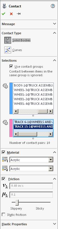 18 in Group 1 box click all Wheels and then Body in the Truck Assembly, Fig.