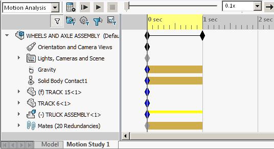 L. Calculate and Play. Step 1. Click Calculate on the Motion Manager toolbar, Fig. 25. Step 2. Set the Playback Speed to.1, Fig. 25. Step 3.