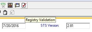 Validation Report Registry Certified Validation Data Validation Confirms data complies with the STS Specifications