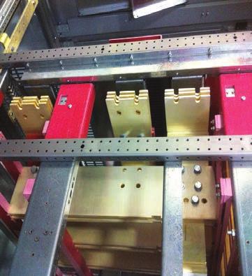 compartment above the lower A-phase horizontal busbar.