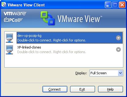 Chapter 6: Using the Microsoft Windows version of Leostream Connect The VMware View Manager completely configures and controls all desktop connections started from the View Client.