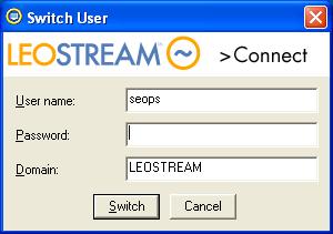 Chapter 6: Using the Microsoft Windows version of Leostream Connect If the user is still logged into their desktop, and you are logging in with non-administrator credentials, you will not