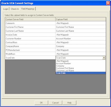 Commit Profiles Content Server Fields Capture Fields Lists all available Content Server fields.