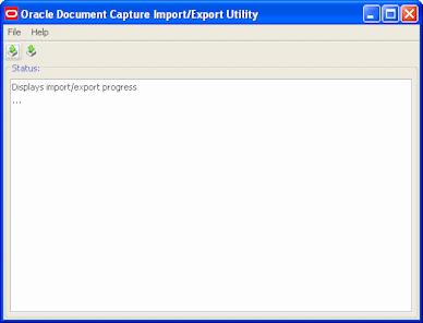 14 Import/Export Utility Screen The Import/Export Utility includes the following screens: Main screen (shown below) "Specify Export Settings Screen" on page 7-66 "s To Be Imported Screen" on page