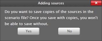 Save scenario After content layout is set press Save or Save as button.