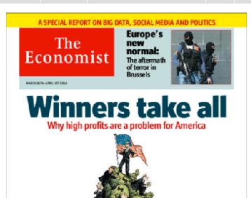 Economist: Special report on BD in politics 4 Technology and politics The signal and the noise Mar 26th 2016 Ever easier communications and evergrowing data mountains are transforming politics in
