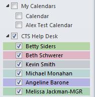 For example: Once you are done, click the OK button to create the group, which will now appear under My Calendars.