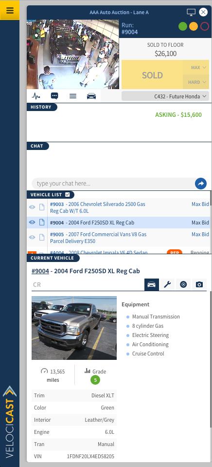 Vehicle List Vehicle Description -