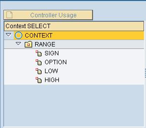 Add the Component Usage to use the standard component WDR_SELECT_OPTIONS