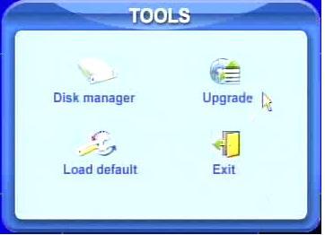 Fig 4.19 Tools Manager Disk manager: please refer to 5.1 Format Hard Disk.