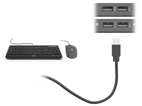 Connecting USB devices The dock has four USB ports: two USB 3.0 ports on the front panel, one USB 3.0 port on the rear panel, and one USB 3.0 charging port on the rear panel.
