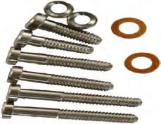 AS-01 CARTRIDGE MOUNTING BITS SCREW PAIR A pair of screws & nuts. Up to 6.5mm mounting.
