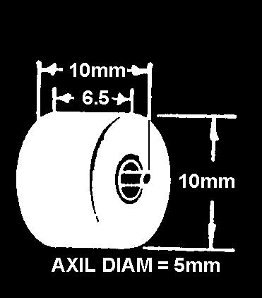 Part RXP0052 CLARION CASSETTE IDLERS Height - 3mm