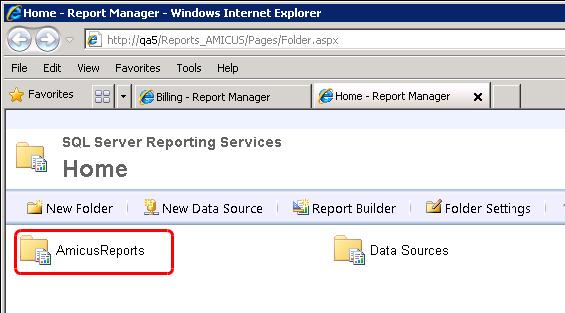 d In Report Manager (which opens in your Web Browser), click