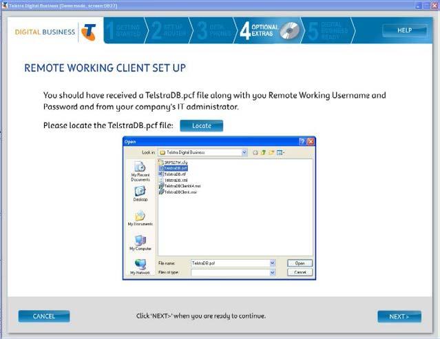 Set-up Remote Working on the Router for your Business Set-up Remote Working Client on individual PCs Using Remote Working 5.