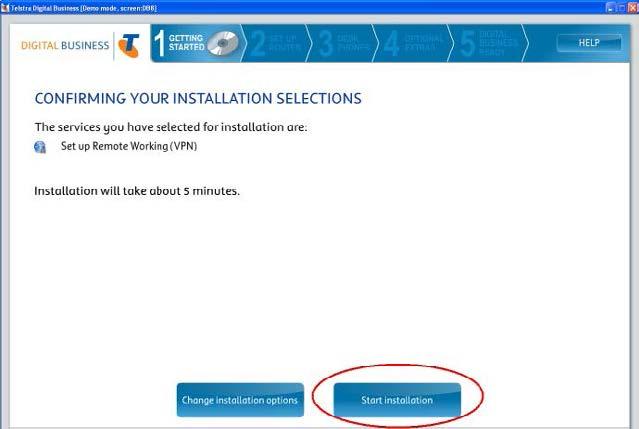 On the Confirming Your Installation Selections page (Figure ), click on Start Installation. Figure 8 Modify Existing Installation 4.