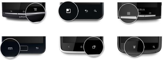 APPENDIX A - ANDROID MENU BUTTONS For most devices the menu button is a physical