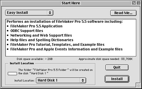 Chapter 3 Installing FileMaker Pro in the Mac OS Before you begin the installation process, quit other open programs and save your work, and turn off virus protection utilities.