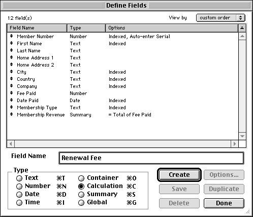 Simplifying data entry 67 Generate values with a calculation field When you want FileMaker Pro to perform a calculation for you, for example to determine the amount of tax owed or the proper fee to