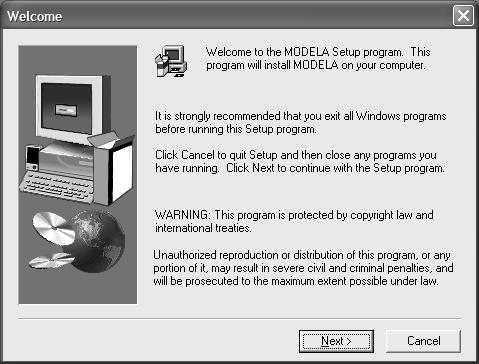 2. Installing and Setting Up to the Software Installing the Software 1 2 Appear the setup menu of the Roland Software Package.