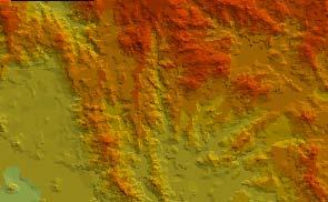 The comparison On topographic maps, terrain surface is displayed as contours, labels elevation points.