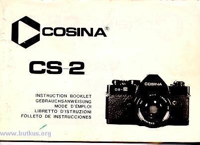 COSINA CS-2 This camera manual library is for reference and historical purposes, all rights reserved. This page is copyright by, M. Butkus, NJ.