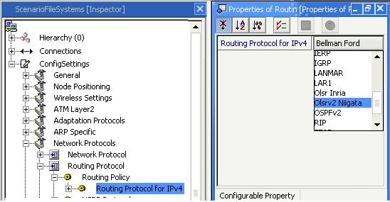 Optimized Link State Routing Protocol version 2 (OLSRv2) GUI Configuration To configure OLSRv2 as the routing protocol for IPv4 networks using the GUI, perform the steps listed below.