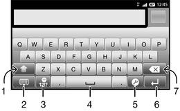 To access the phone settings 1 From the Home screen, tap. 2 Tap Settings. Typing text On-screen keyboard Tap the keys of the on-screen QWERTY keyboard to enter text conveniently.
