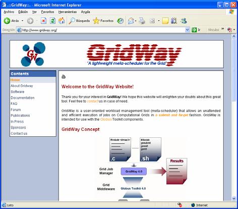 Technologies for Grid Computing Information and download at http://www.gridway.