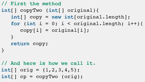 Arrays and Methods (cont.